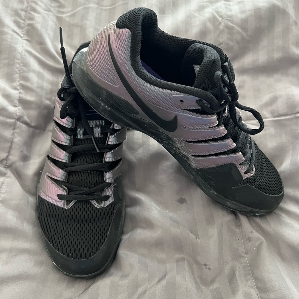 Nike Air Vapor Zoom X Mens size 9 black/iridescent gray